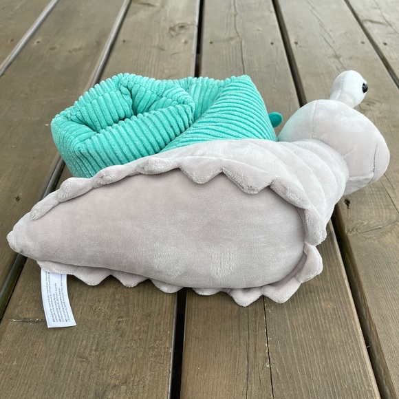 Scentsy Buddy Sia the Snail Retired Stuffed Plush Aqua Gray with Scent Pack - Picture 9 of 11